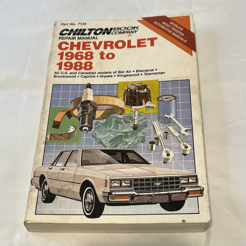 Chilton's Repair Manual For Chevrolet Models 1968 to 1988 Part‎ 7135